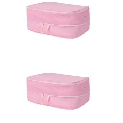 REGALWOVEN Foldable Organizing Clothing Storage Bags with Handle 2 Pcs