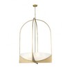 Devon 8-Light Matte Black Steel Chandelier with Waterglass Diffuser - 32" Wide, Dimmable - 4 of 4