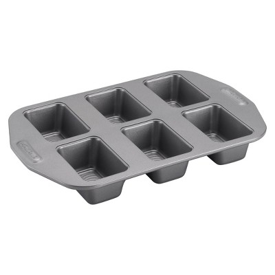 Wilton Recipe Right Non-Stick Mini Loaf Pan, 4-Cavity, Steel