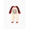 Disney Mickey and Friends Christmas Family Matching Plaid Print Sweatshirt baby bodysuit Red - 2 of 4