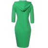 3/4 Sleeve Dresses for Women Pocket Knee Length Sweatshirt Pullover Hoodie Dress - 3 of 4