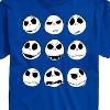 Men's - The Nightmare Before Christmas - Jack Skellington Face Expressions Short Sleeve Graphic T-Shirt - 2 of 4