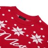 Ugly Christmas Sweaters for Men Long Sleeve Crew Neck Knitted Pullover Snowflakes Print Knitwear - 4 of 4