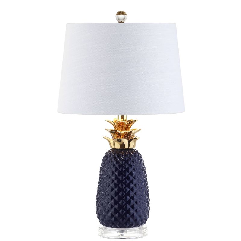 23" Ceramic Pineapple Table Lamp (Includes Energy Efficient Light Bulb) - JONATHAN Y, 1 of 8