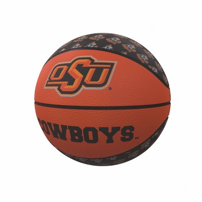 NCAA Oklahoma State Cowboys Repeating Logo Mini-Size Rubber Basketball