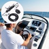 VEVOR Hydraulic Outboard Steering Kit, 300HP, Marine Boat Hydraulic Steering System, with Helm Pump Two-Way Lock Cylinder, Silver - 2 of 4