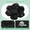 Unique Bargains Alloy Satin Fabric Big Rose Flower Dainty Brooches and Pins 1 Pc - 2 of 4