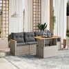 vidaXL Garden Sofa Set Grey - 2 of 4