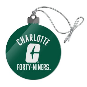 UNC Charlotte 49ers Logo Acrylic Christmas Tree Holiday Ornament - 1 of 4