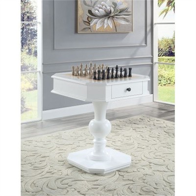 YONWAY Cherry Finish Reversible Chess Checker Game Table with/Game Tray (Chess Fingers Not Included) for Adult and Kids