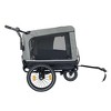 Outdoor Heavy Duty Foldable Utility Pet Stroller Dog Carriers Bicycle Trailer Black 19''W x 28''D x 5''H - 4 of 4