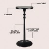 JONATHAN Y Lulu 19.5" Art Deco Classic Pedestal Round Metal Drink Table & Decorative End Table - 3 of 4
