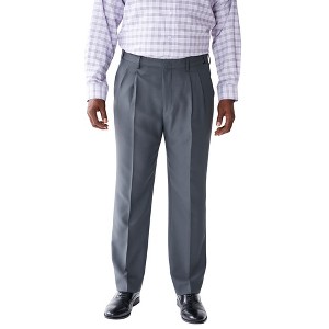 KingSize Men's Big & Tall Easy Movement Pleat-Front Expandable Dress Pants - 1 of 2