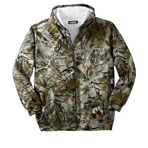Boulder Creek by KingSize Men's Big & Tall Full-Zip Thermal Hoodie - 1 of 4