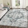 Persian Retro Carpet Vintage Floral Rugs for Living Room Bedroom Decor Washable Indoor Area Rug Low Pile Non Slip Soft Floor Mat - 3 of 4