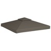 vidaXL Gazebo Top Cover Taupe Polyester with PVC coating 9.8 x 9.8 ft - 2 of 4