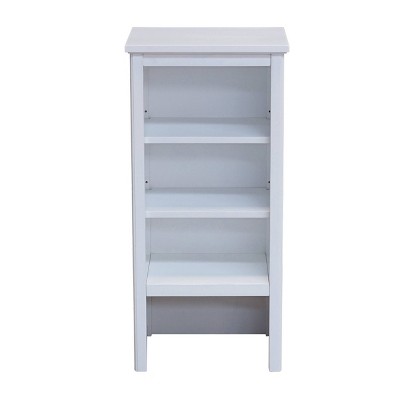 Dorset Classic White Bathroom Shelving Hutch with Adjustable Shelves