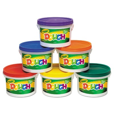 Crayola Modeling Dough Bucket 3 lbs. Assorted 6 Buckets/Set 570016