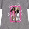 Girls' - Barbie - Out Of Box Graphic Short Sleeve Fleece Dress - 2 of 4
