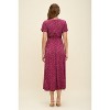 WEST K Women's Georgia Faux-Wrap Maxi Dress with High-Low Hem and Tie Waist - 3 of 4