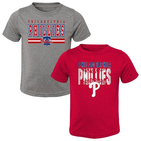 MLB Philadelphia Phillies Toddler Boys' 2pk T-Shirt - 3T