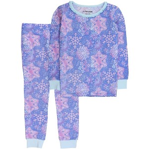 RuffleButts Modal Blend Big Girls Ruffle Long Sleeve Pajama Set - 1 of 2