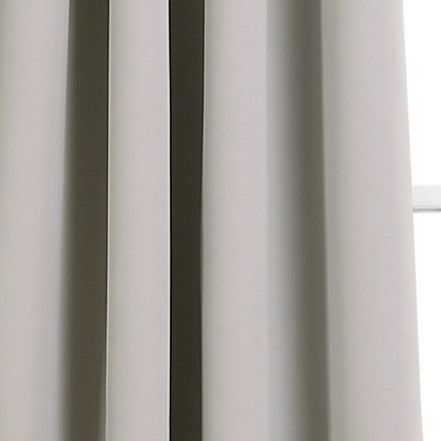 Light Gray Polyester Blackout Grommet Window Panels 52"W x 45"L