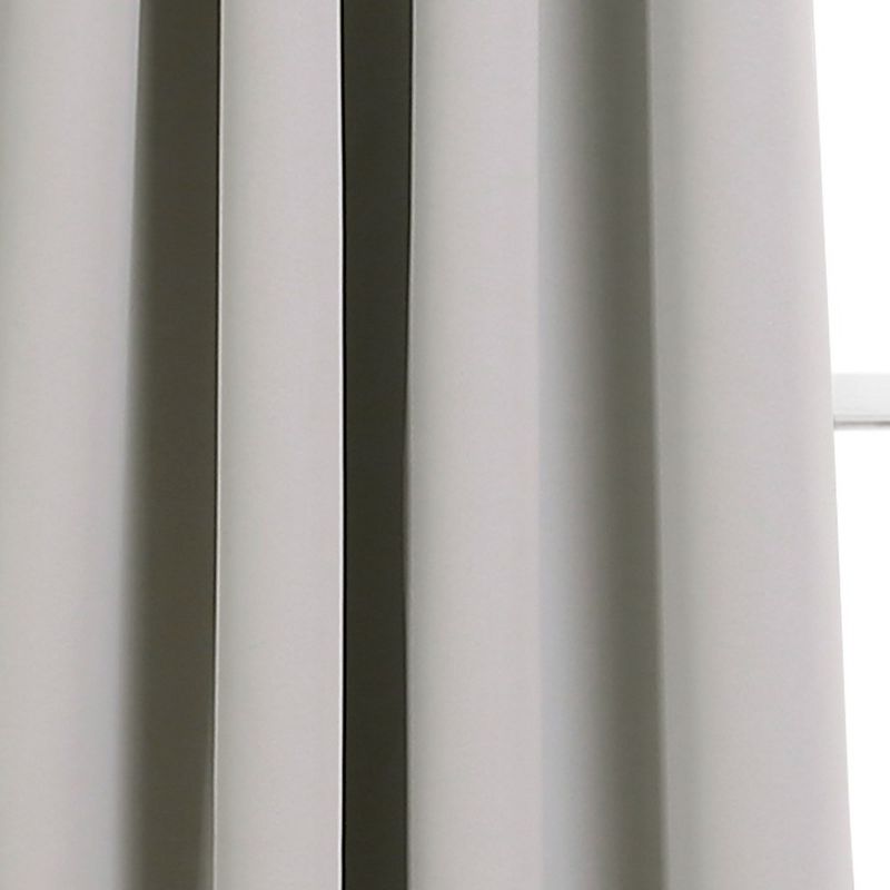 Lush Décor Insulated Grommet Blackout Window Curtain Panels Light Gray 52X45 Set, 3 of 5