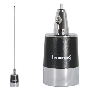 Browning® 450 MHz to 490 MHz No Ground Plane UHF 2.4-dBd Gain 13-In. Tall Tunable NMO Antenna, 20-MHz Bandwidth in Silver - 1 of 4