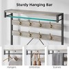 Coat Rack Shoe Bench for Entryway Hall Tree Shoe Rack Large 3-Tier Storage Shelf - 3 of 4