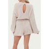 Women's DRAWSTRING-WAIST RIBBED-KNIT ROMPER - Fore - 2 of 2