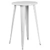 Flash Furniture Commercial Grade 24" Round Metal Indoor-Outdoor Bar Table Set with 2 Cafe Stools - 3 of 4