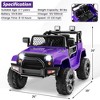 Costway 12V Kids Ride On Truck Car Electric Vehicle Remote w/ Music & Light - 3 of 4