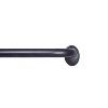 Kenney 5/8" Wrap Around Room Darkening Curtain Rod, 86-120�, Black - 4 of 4