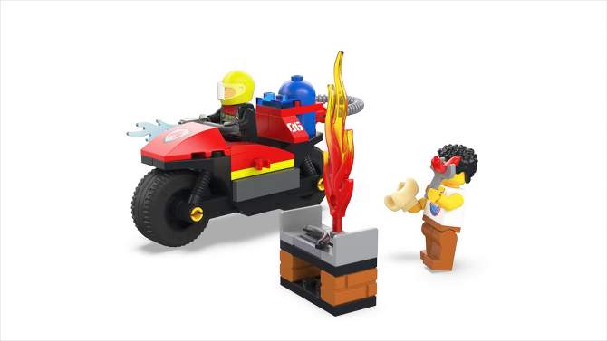 LEGO City Fire Rescue Motorcycle Toy Building Set 60410, 2 of 8, play video