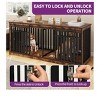 71 Inch Dog Kennel Furniture Heavy Duty Cage With Sliding Doors Indoor Wooden Double Dog Crate Furniture TV Stand End Table Pet Furniture - 4 of 4