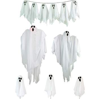 Northlight 6-Piece Ghost Family Halloween Porch Display Decoration Set