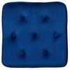BirdRock Home Tufted Square Velvet Ottoman Foot Stool - Navy - 2 of 2