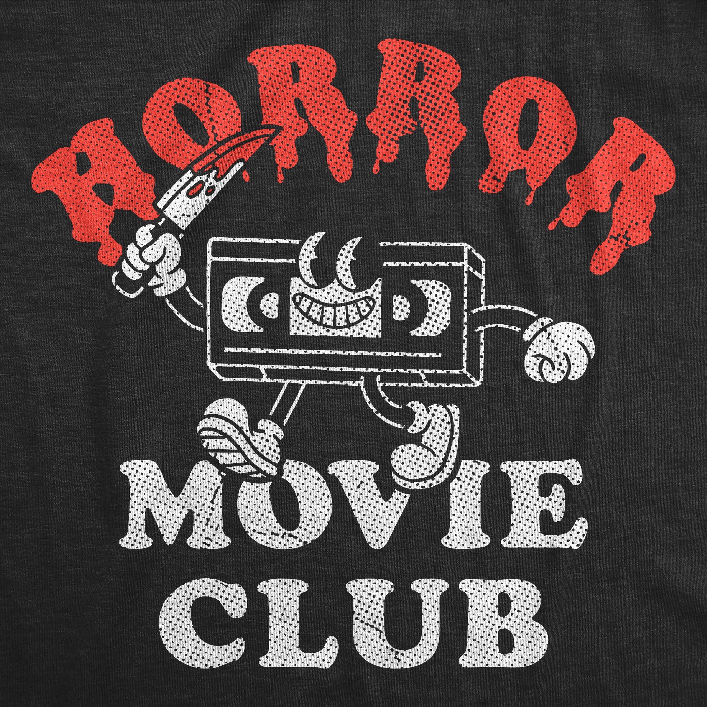 Мужская футболка Crazy Dog T-Shirts, Inc. Funny T Shirts Horror Movie Club Retro Tee For Men - Crazy Dog T Shirt For Halloween Season Black, цвет: Чёрный — фото 2