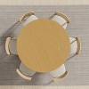 Dovelina Mid-Century Round Dining Table Wood Kitchen Table for 4 People - Natural Wood - image 3 of 4