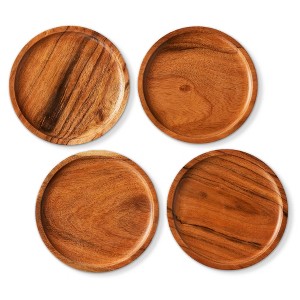 tag Acacia Plate, Set of 4 - 1 of 2