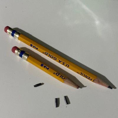 12ct #2 Hb Pencils 2mm Pre-sharpened Premium American Wood Yellow - U.s.a.  Gold : Target