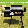 SUGIFT Charcoal Grill Portable Outdoor BBQ Grill with Offset Smoker - 2 of 4