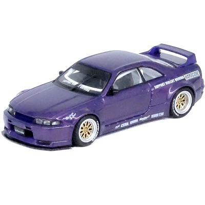 Nissan Skyline GT-R (R33) RHD (Right Hand Drive) "Pandem - Rocket Bunny" Purple Metallic 1/64 Diecast Model Car by Inno Models