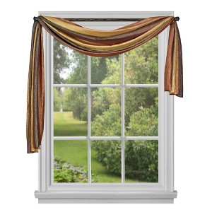GoodGram Ombre Crushed Satin Sheer Single Window Curtains & Valances - 1 of 3