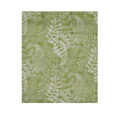 Unique Bargains Blackout Curtains Short Window Curtains Cotton and Linen 35.43"L x 23.62"W Green 2 Pcs