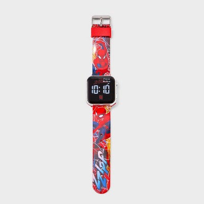 Boys' Spider-Man Watch Set with Flashlight - Red - image 2