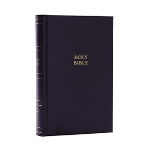 NKJV Personal Size Large Print Bible with 43,000 Cross References, Black Hardcover, Red Letter, Comfort Print - by  Thomas Nelson - 1 of 1
