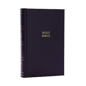 NKJV Personal Size Large Print Bible with 43,000 Cross References, Black Hardcover, Red Letter, Comfort Print - by  Thomas Nelson