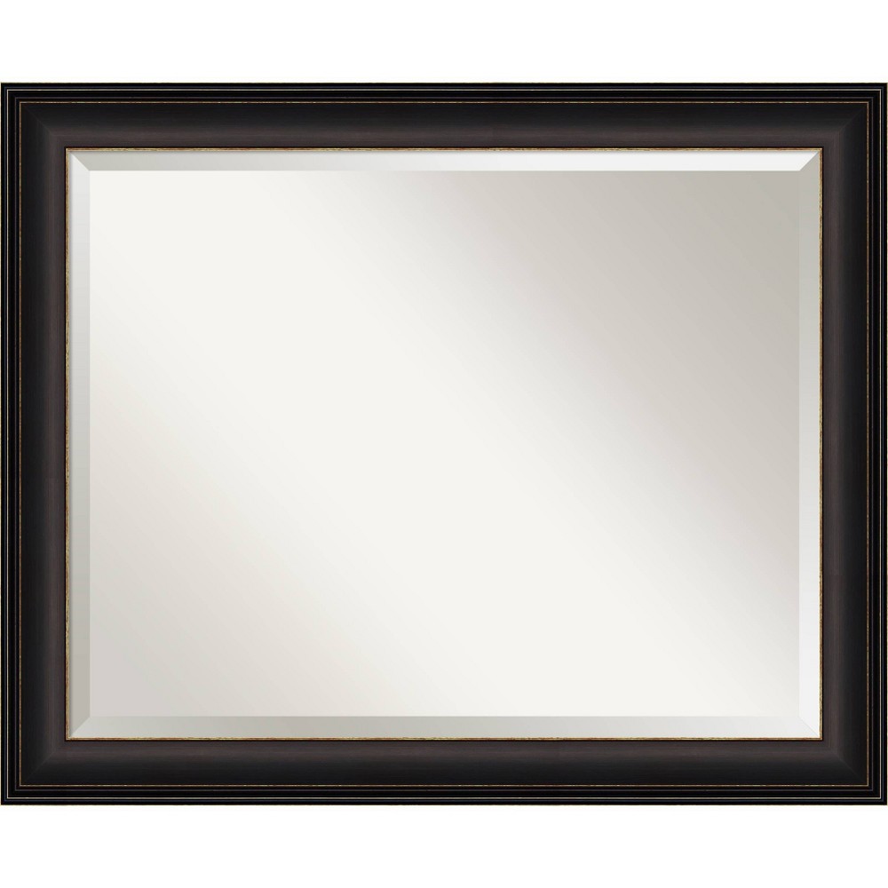 Photos - Wall Mirror 32" x 26" Trio Framed  Oil Rubbed Bronze - Amanti Art: Beveled, No Assembly Required